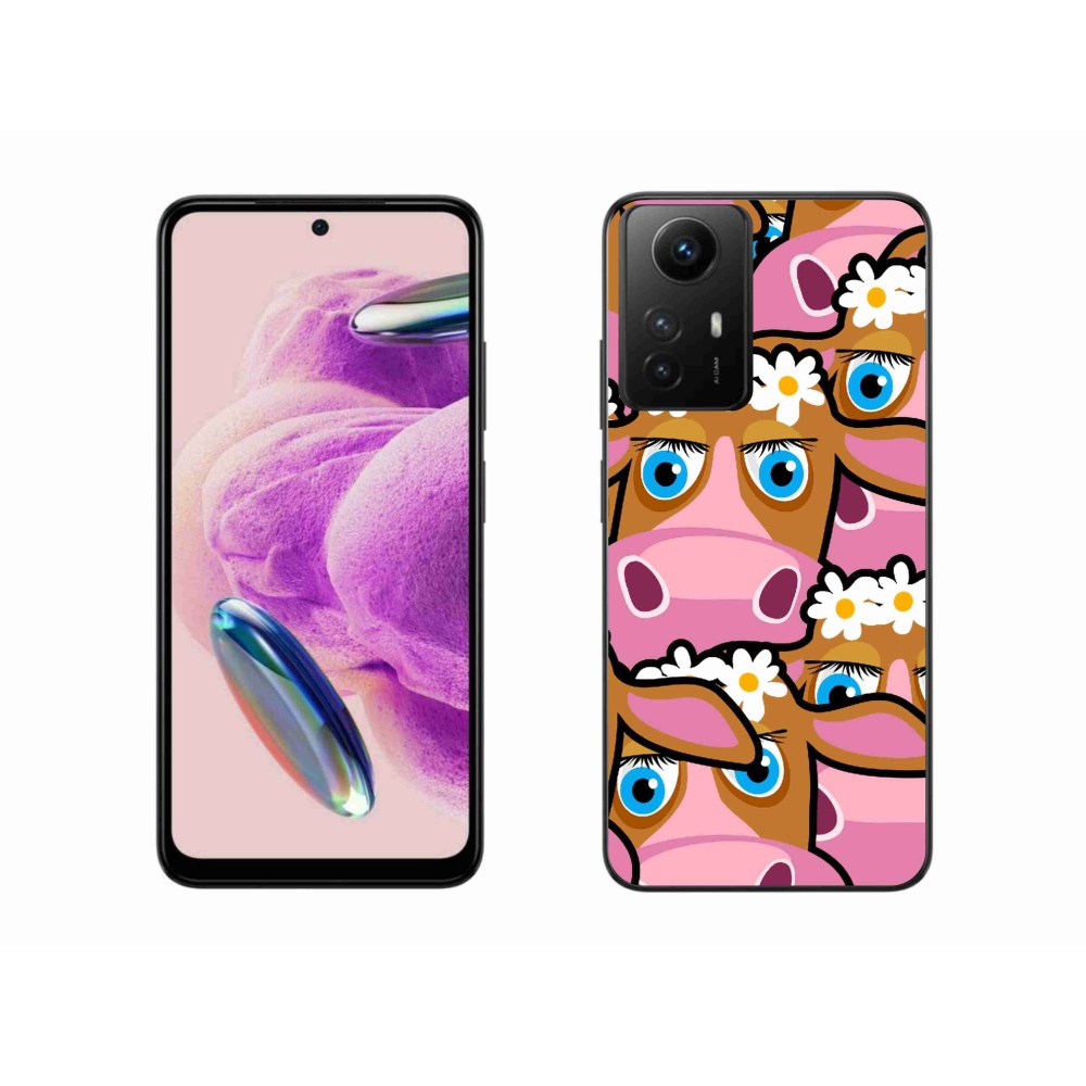 Gél borító mmCase a Xiaomi Redmi Note 12S-hez - rajzfilm tehenek