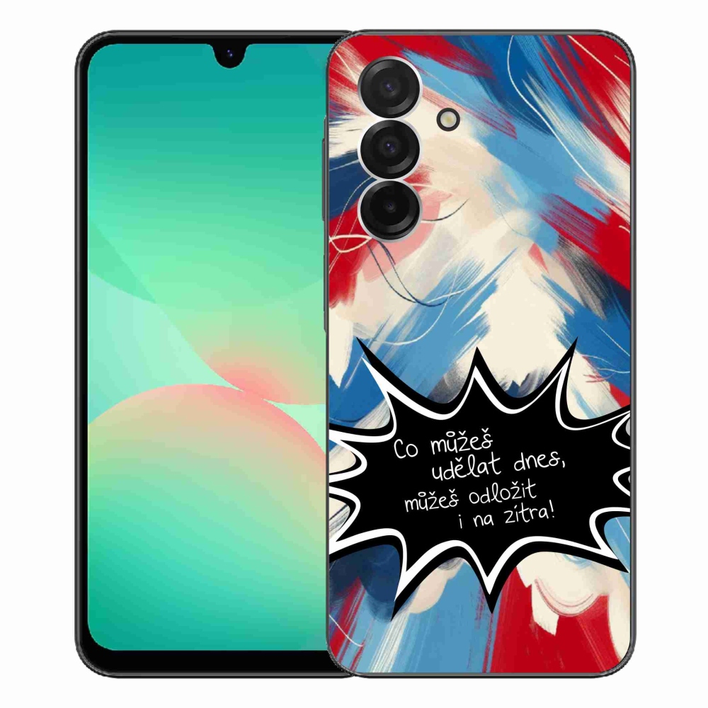 Gél borító mmCase Samsung Galaxy A26 5G - vicces szöveg 9 fekete háttér
