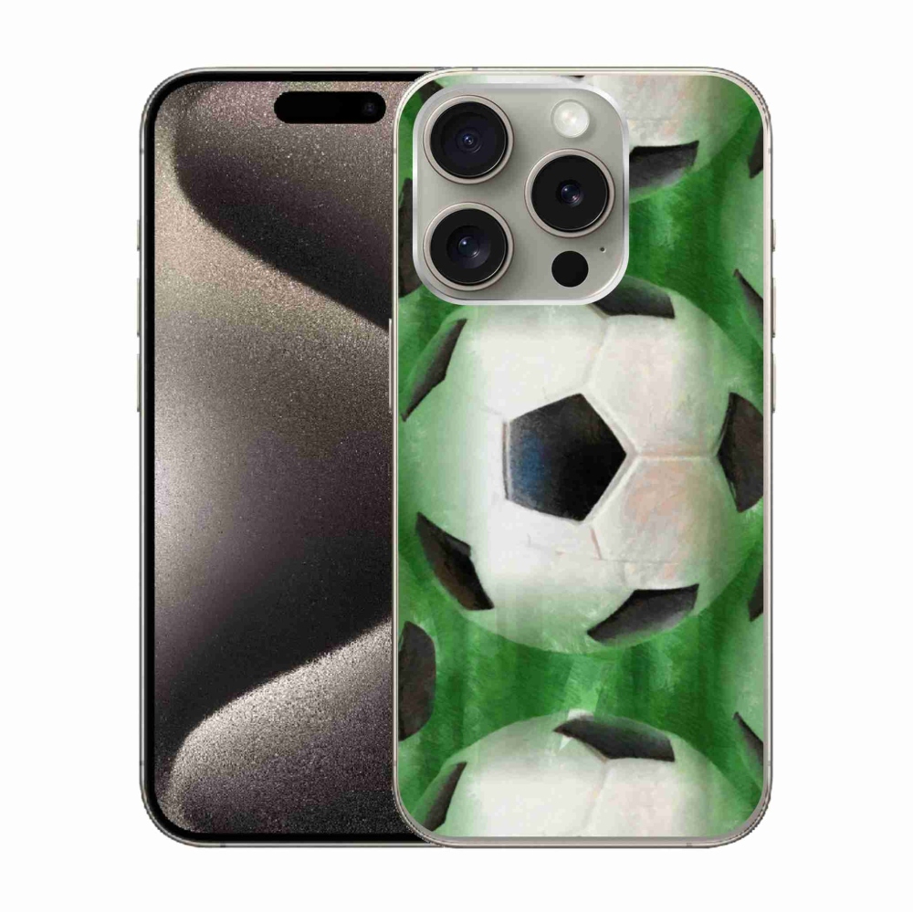 Zselés borítás mmCase iPhone 15 Pro készülékhez - focilabda