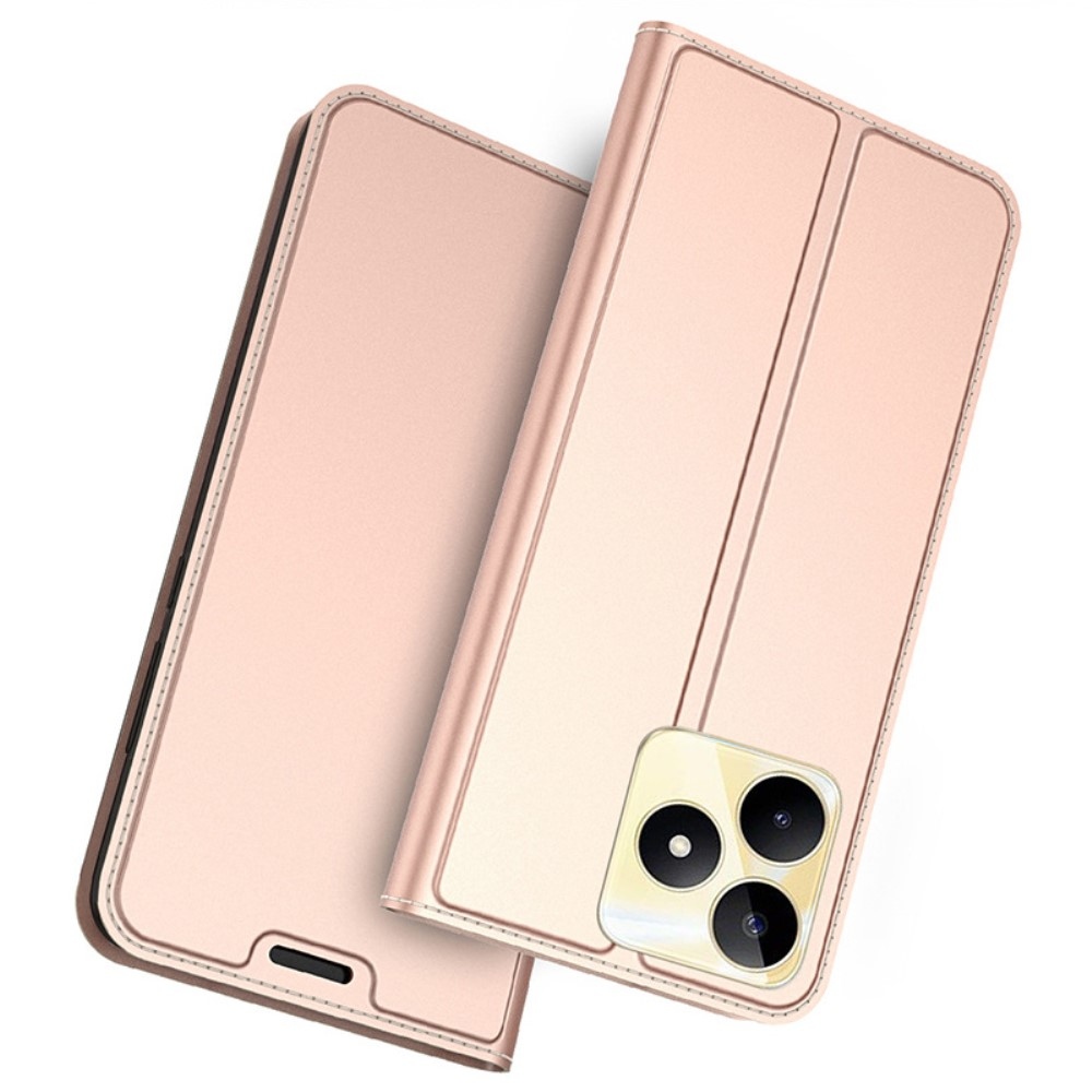 DUX könyvtáska Realme C51/C53 készülékhez - rózsaarany