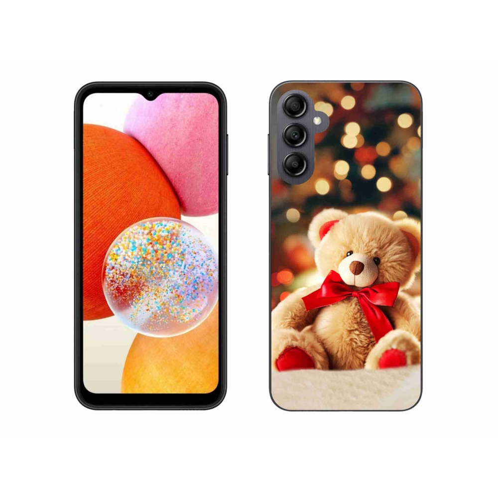 Gél védőhuzat mmCase Samsung Galaxy A14 4G/5G - mackó - Samsung Galaxy A14 4G/5G - mackó