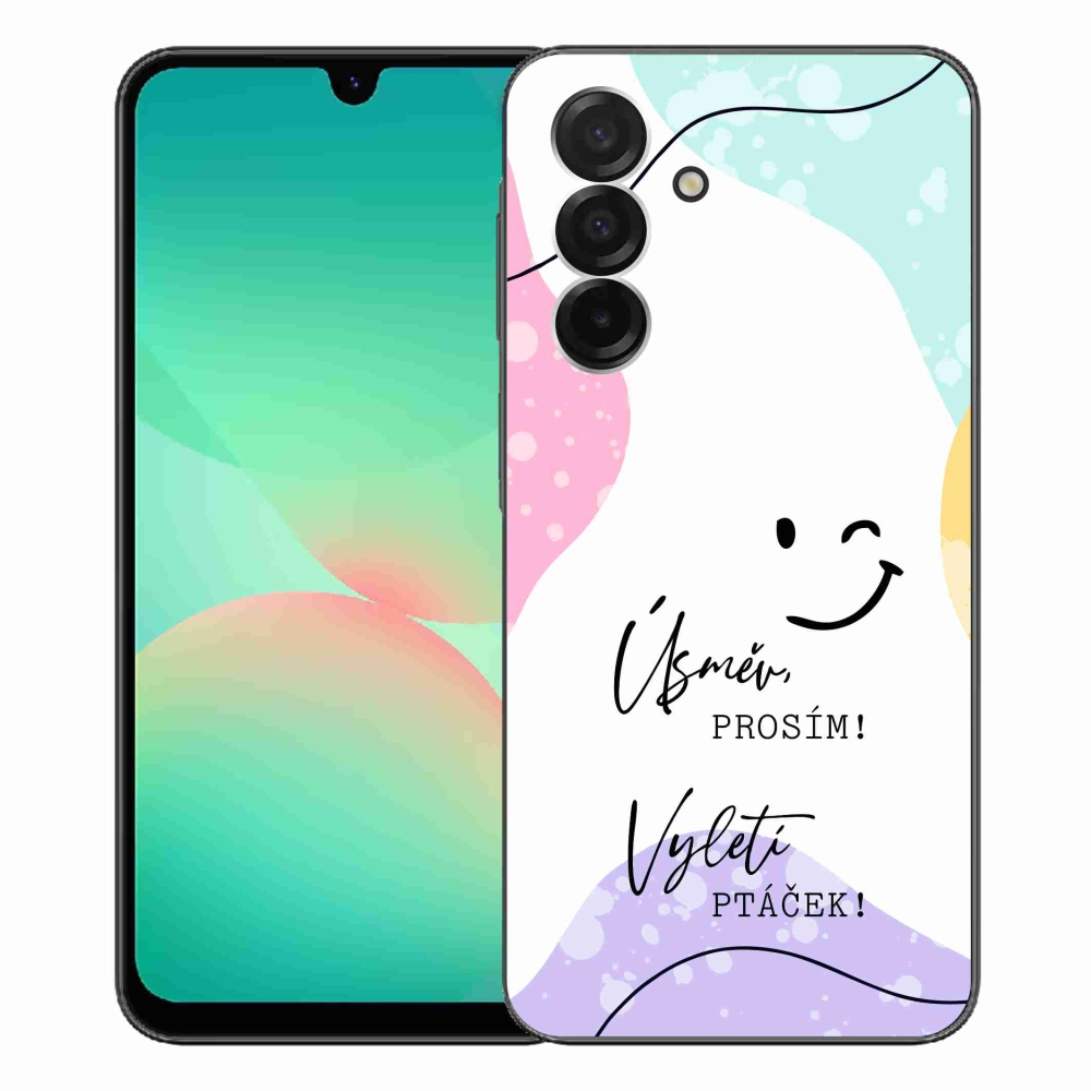 Gél borító mmCase Samsung Galaxy A26 5G - vicces szöveg 4 fehér háttérrel