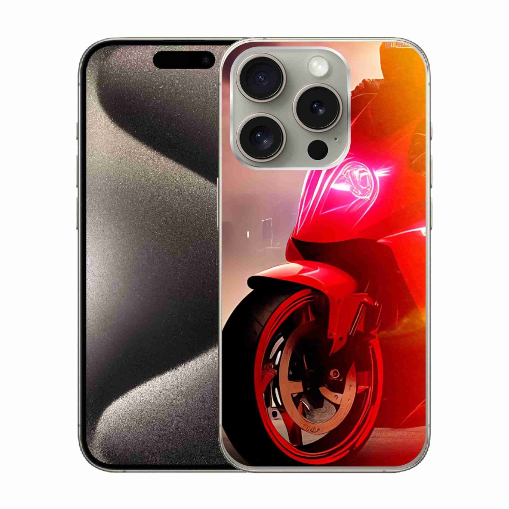Gél védőhuzat mmCase iPhone 15 Pro készülékhez - motoros