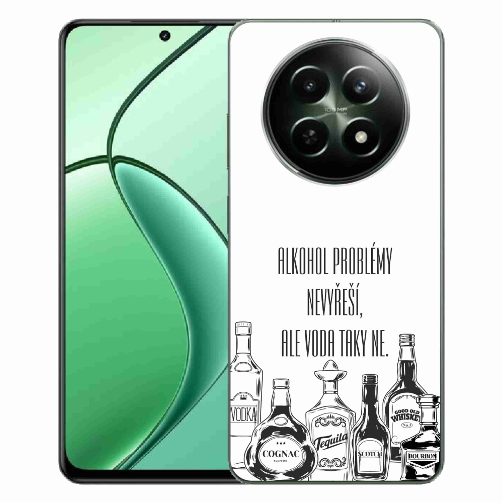 Gél borító mmCase a Realme 12 5G/12x 5G készülékhez - vicces szöveg fehér háttérrel