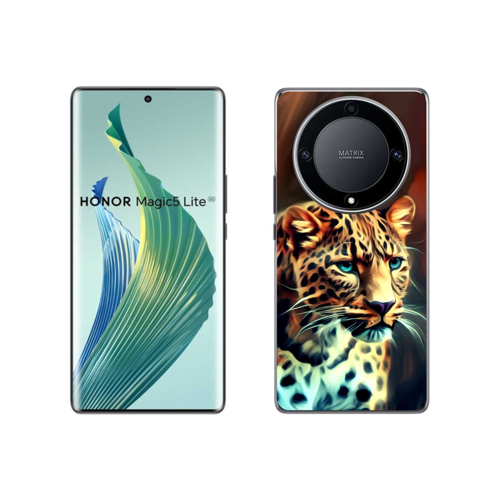 Zselés borítás mmCase a Honor Magic 5 Lite 5G készülékhez - leopárd