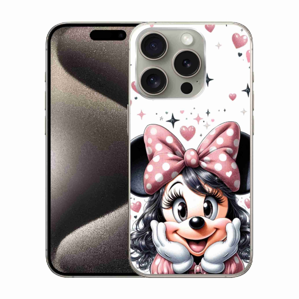 Zselés borítás mmCase iPhone 15 Pro készülékhez - minnie