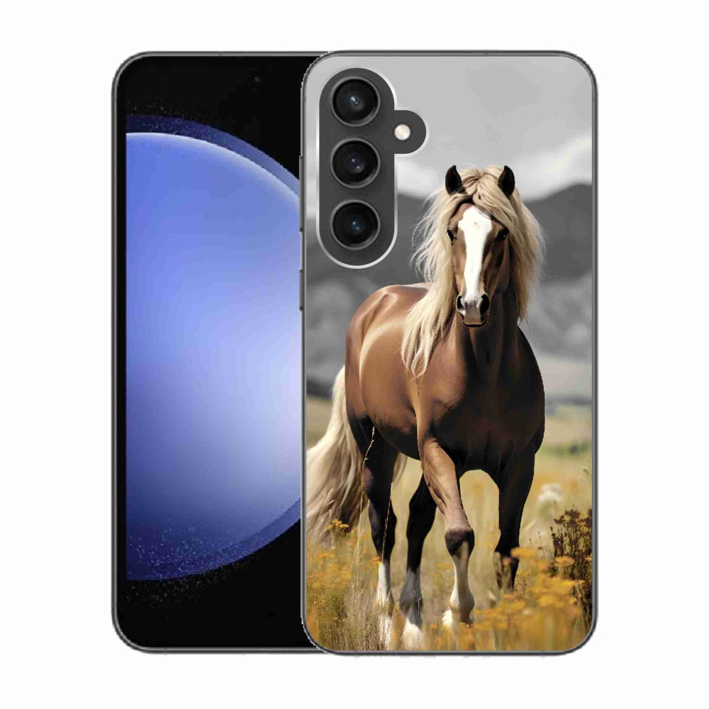 Gél védőhuzat mmCase Samsung Galaxy S23 FE - barna ló 1