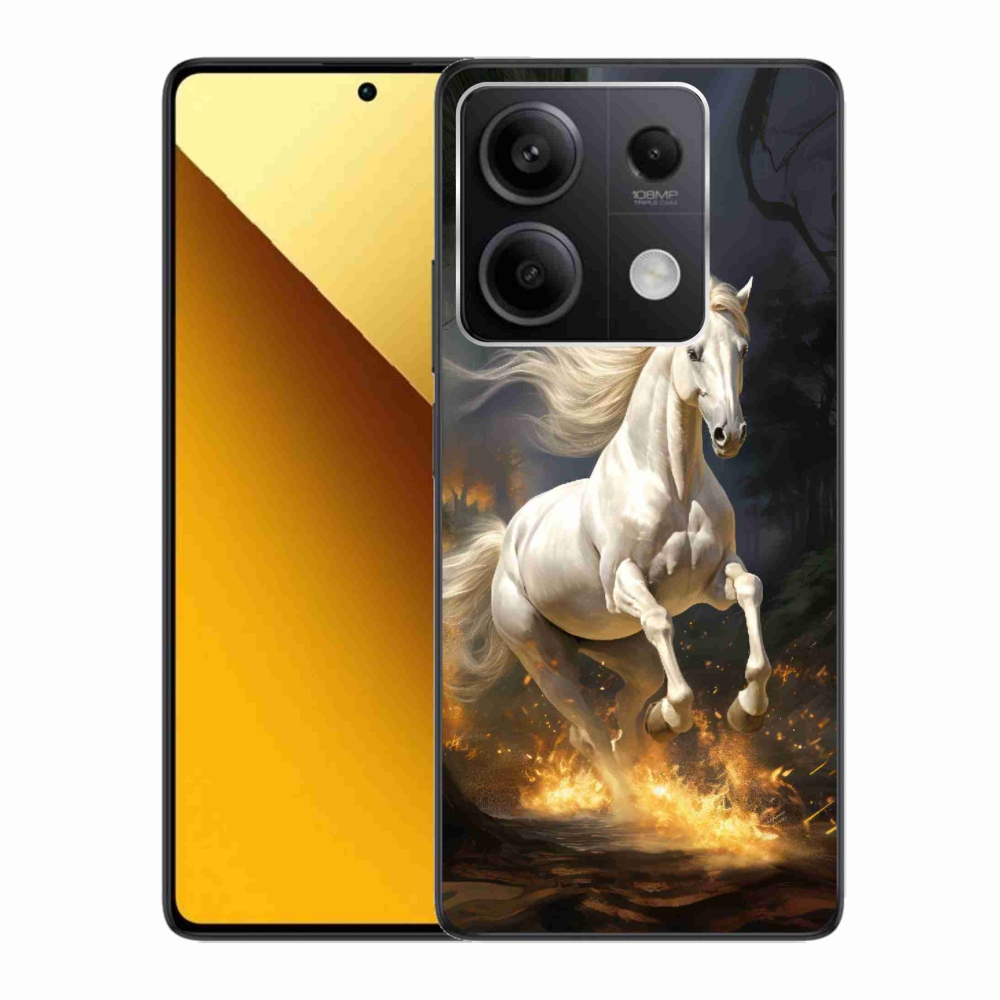 Gél borítás mmCase a Xiaomi Redmi Note 13 5G-hez - fehér ló 2