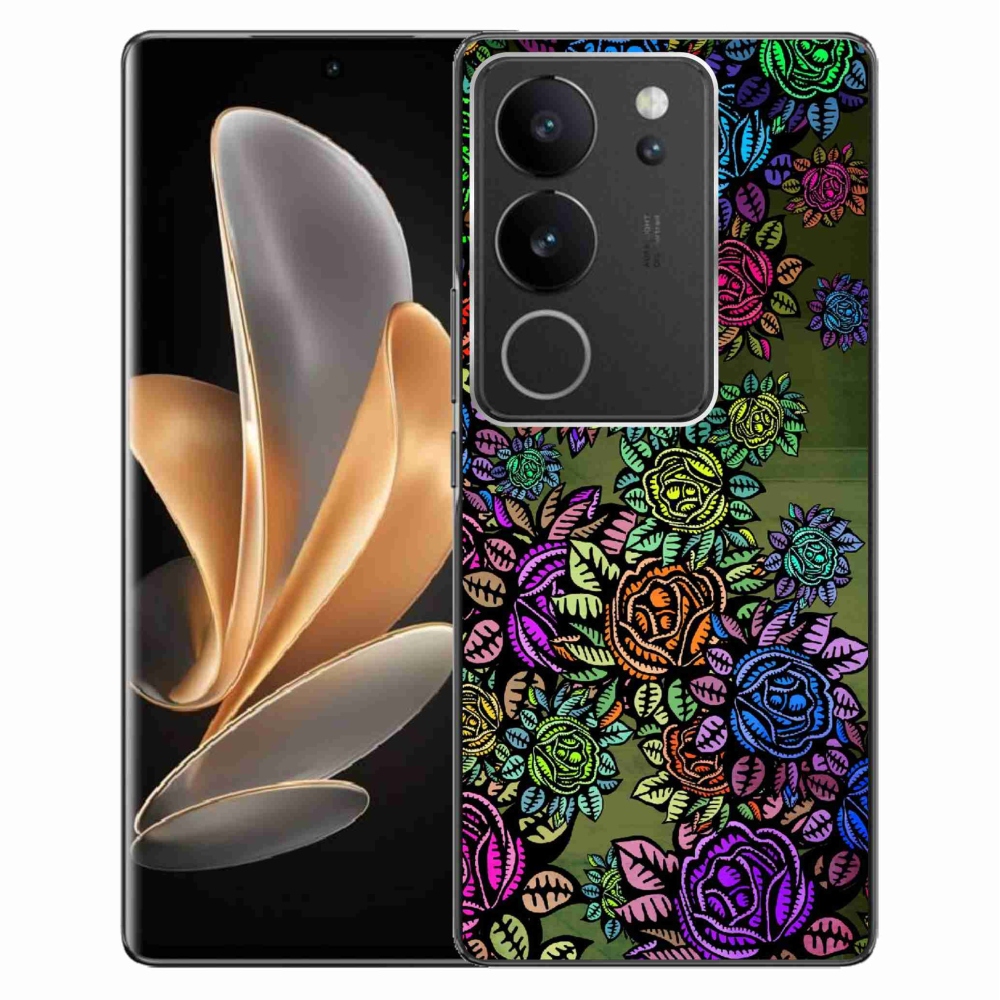 Zselés borítás mmCase a Vivo V29 5G készülékhez - virág 6