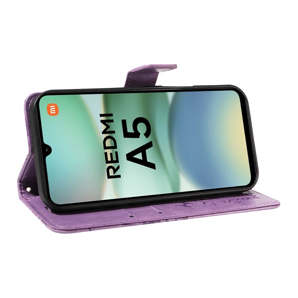 Nagy pillangó könyv tok Xiaomi Redmi A5 (171.7x77.8x8.3mm) - lila