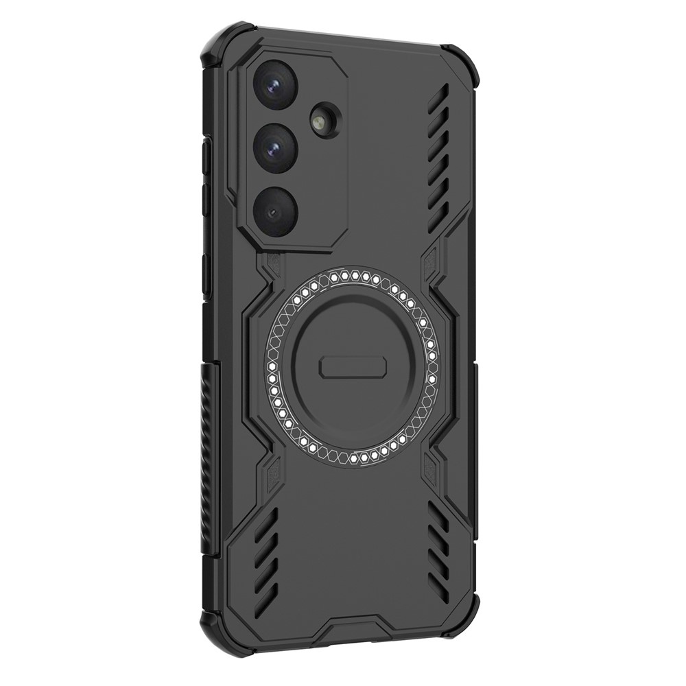 Üreges, tartós védőburkolat MagSafe-rel Samsung Galaxy S25 FE készülékre - fekete