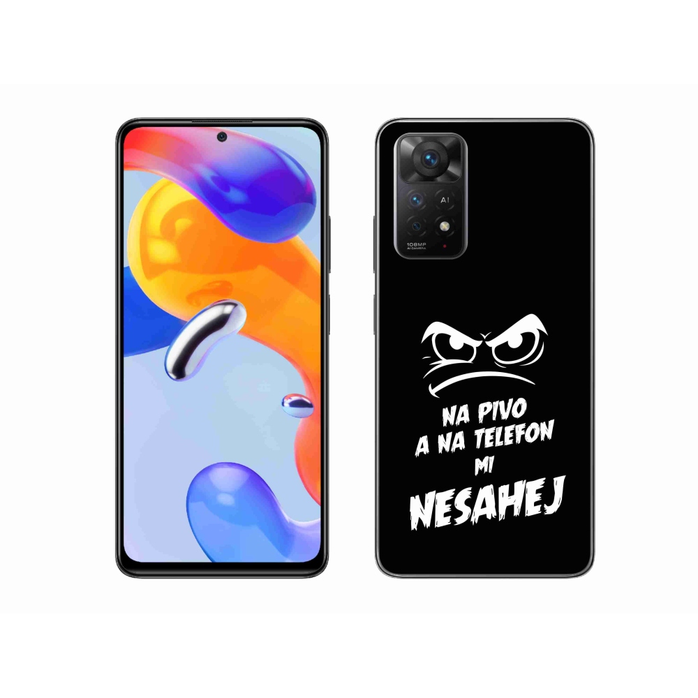 Gél borítás mmCase a Xiaomi Redmi Note 11 Pro 4G/5G - sör motívum 2 fekete háttérrel