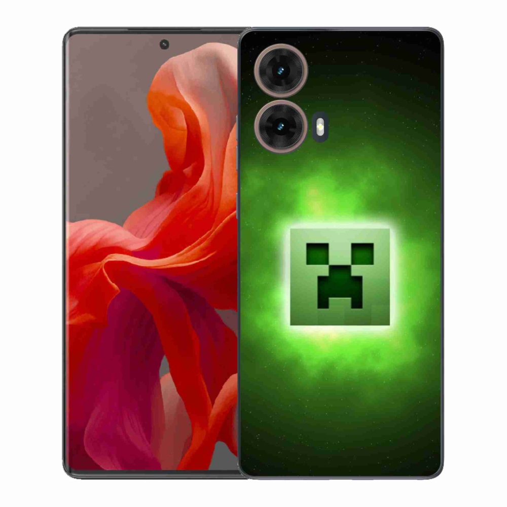 Gél védőburkolat mmCase Motorola Moto G85 5G - minecraft