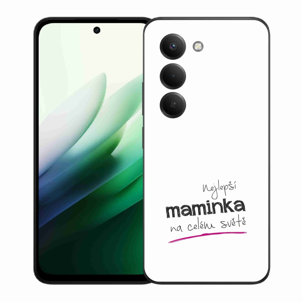 Gél borító mmCase a Xiaomi Redmi 15 5G - legjobb anya 4 fehér háttérrel