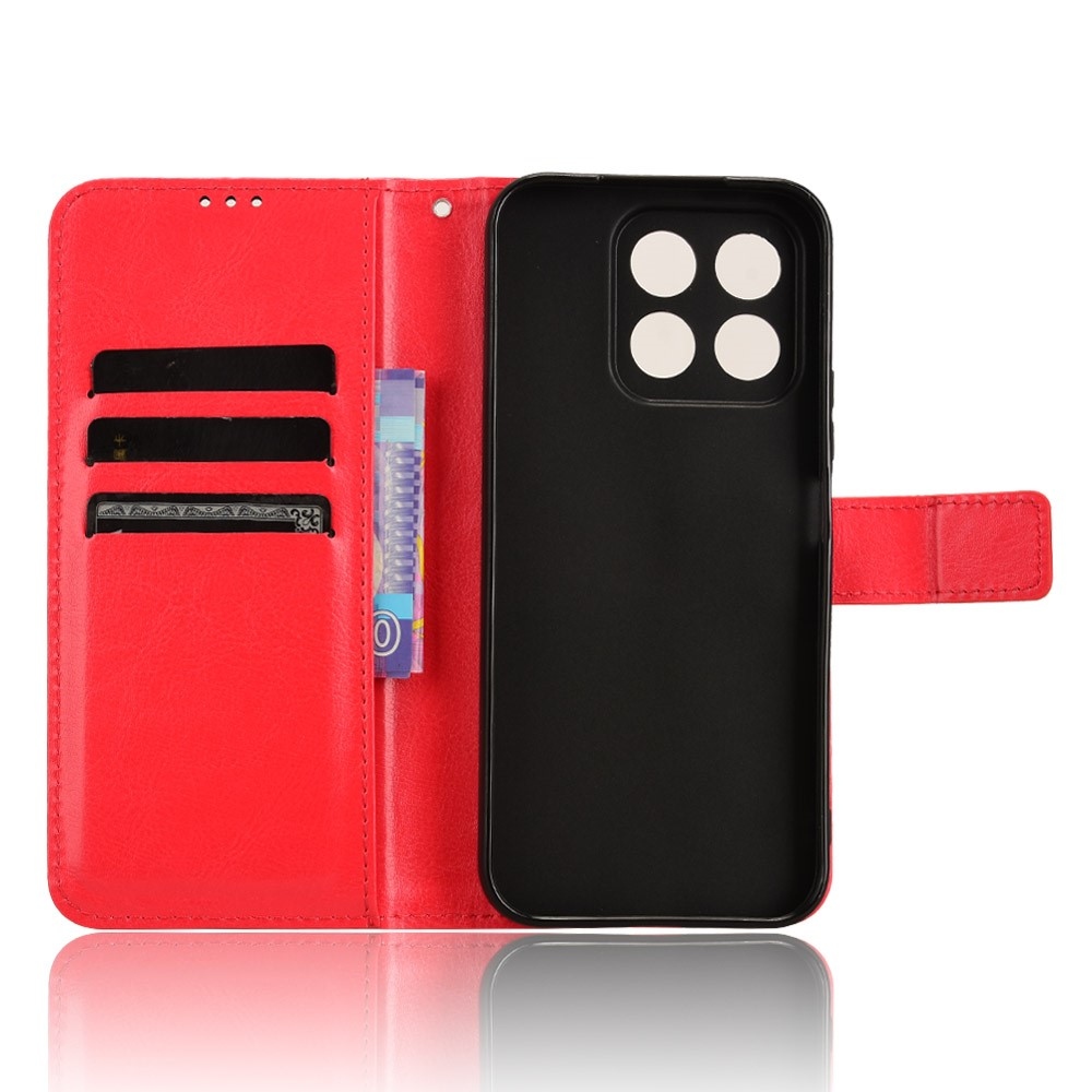 Őrült könyv tok a Honor X8c-hez - piros