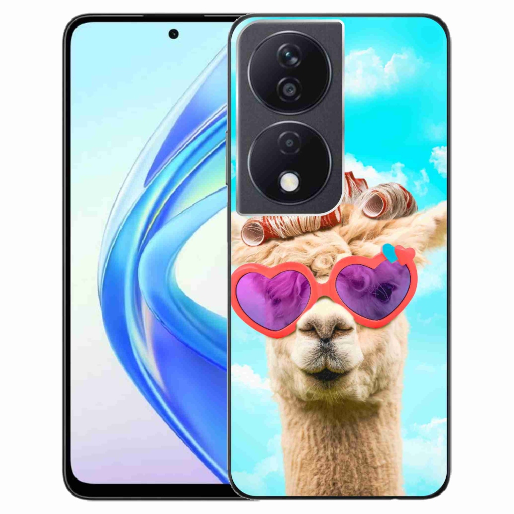 Zselés borítás mmCase a Honor X7b/Honor 90 Smart készülékhez - szemüveges láma