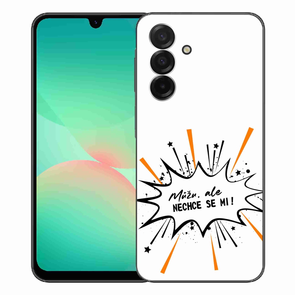 Gél borító mmCase Samsung Galaxy A26 5G - vicces szöveg 11 fehér háttér
