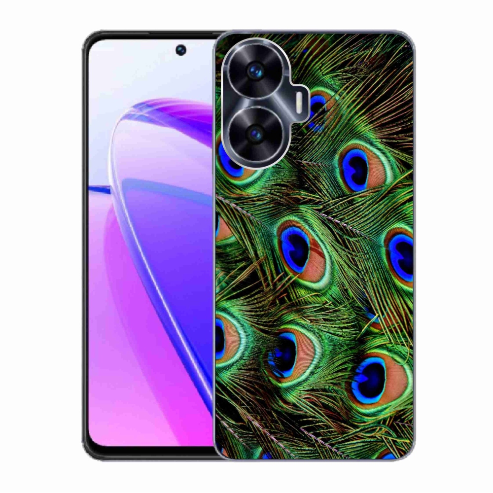 Gél borítás mmCase a Realme C55 készülékhez - pávatoll