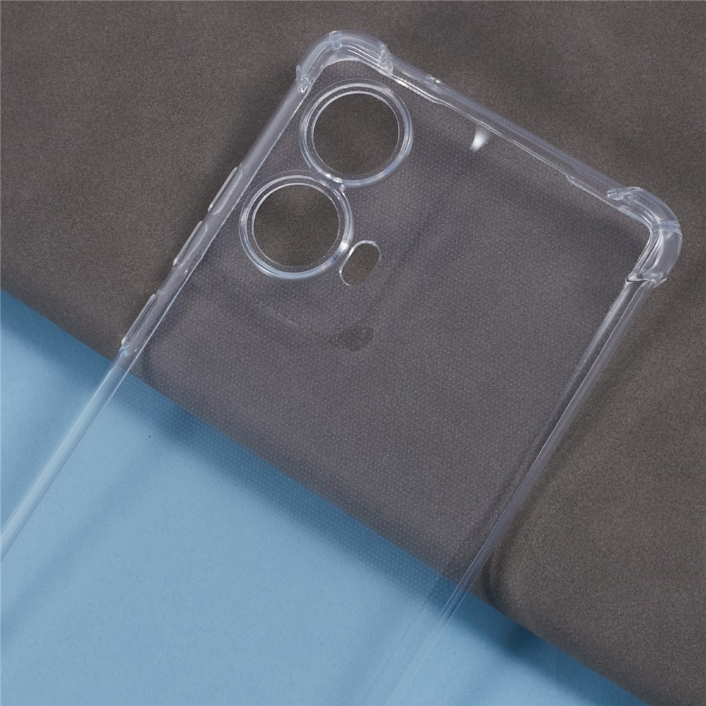 Átlátszó zselés tok zsinórral a Motorola Moto G85 5G-hez