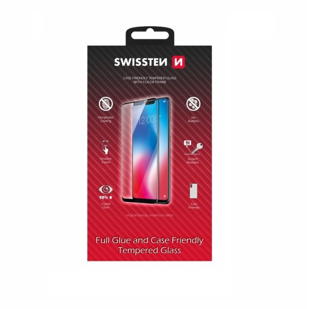 Swissten teljes képernyő edzett üveg a Samsung Galaxy A55 5G készülékre