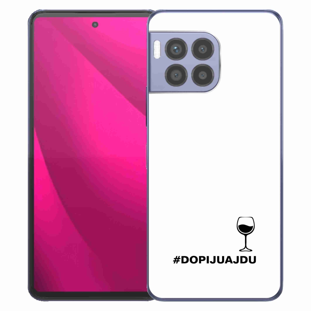 Gél borítás mmCase a T-Mobile T Phone 2 Pro készülékhez - bor motívum fehér háttér