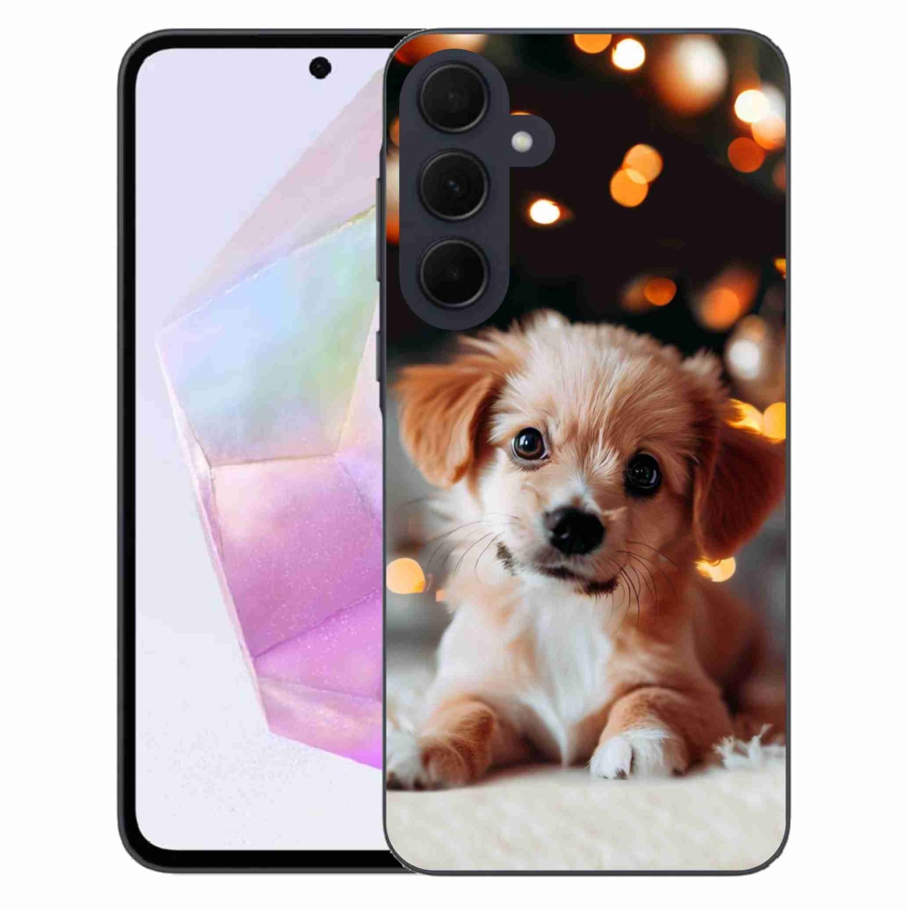 Zselés borítás mmCase Samsung Galaxy A35 5G - kölyökkutyakékhez