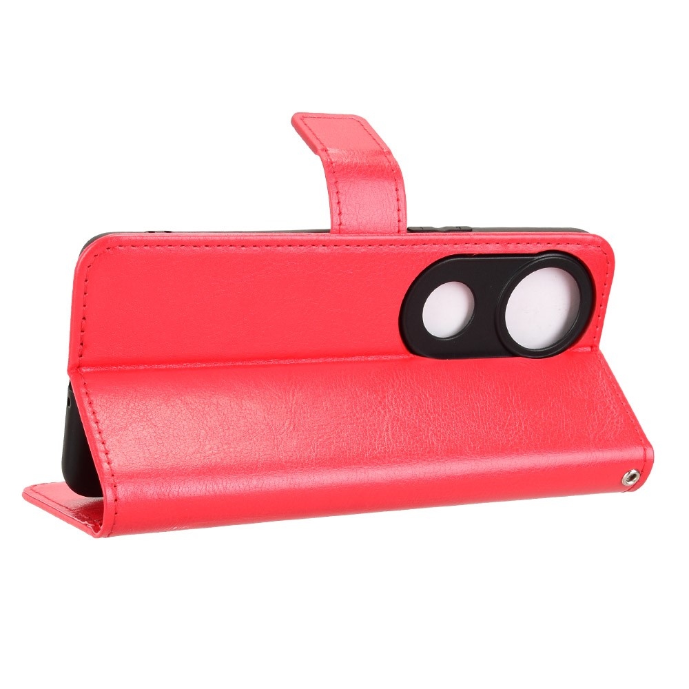 Őrült könyv tok a Vivo V50 5G-hez - piros