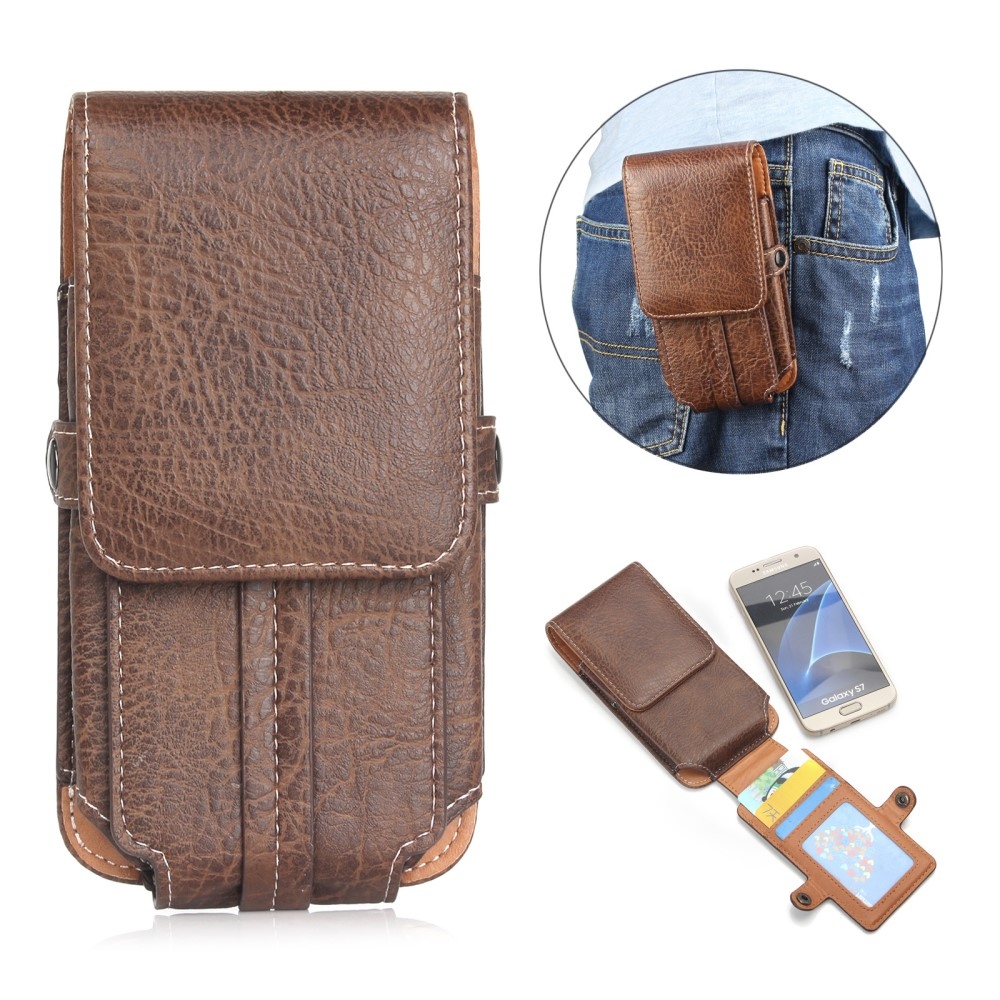 Hurok univerzális övtáska 159 x 78 x 10mm - barna