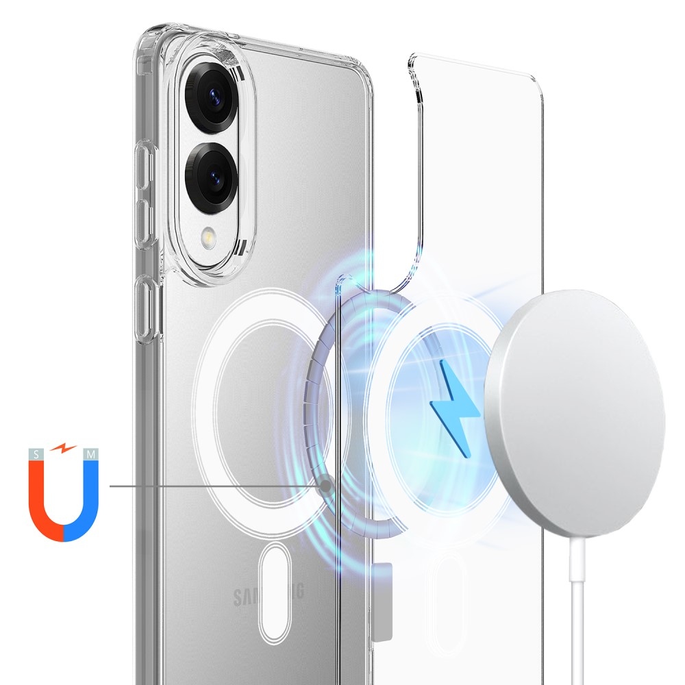 Gél tok MagSafe támogatással Samsung Galaxy S25 Edge készülékhez - átlátszó