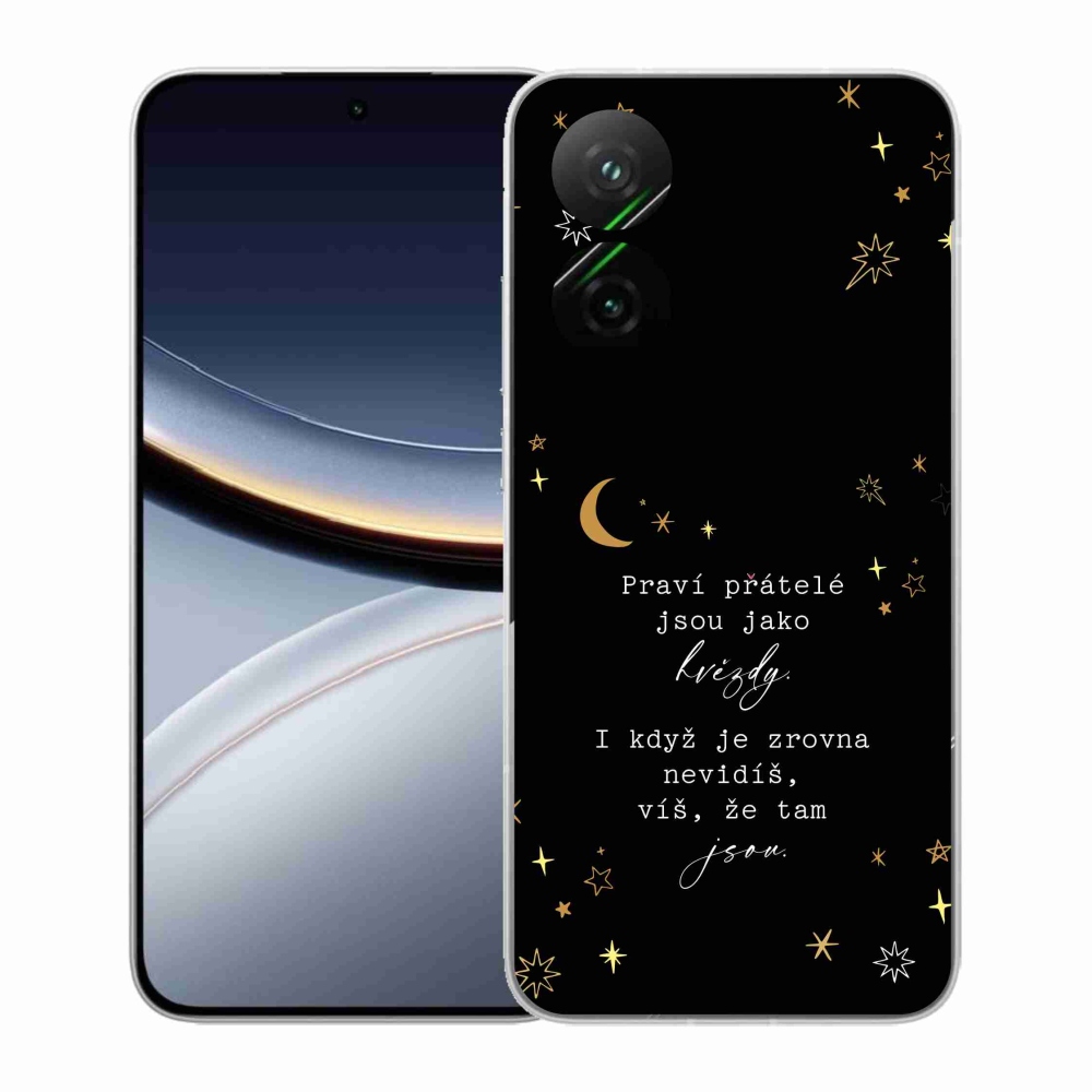 Gél borítás mmCase a Xiaomi Poco F7 5G számára - idézem 6 fekete háttér