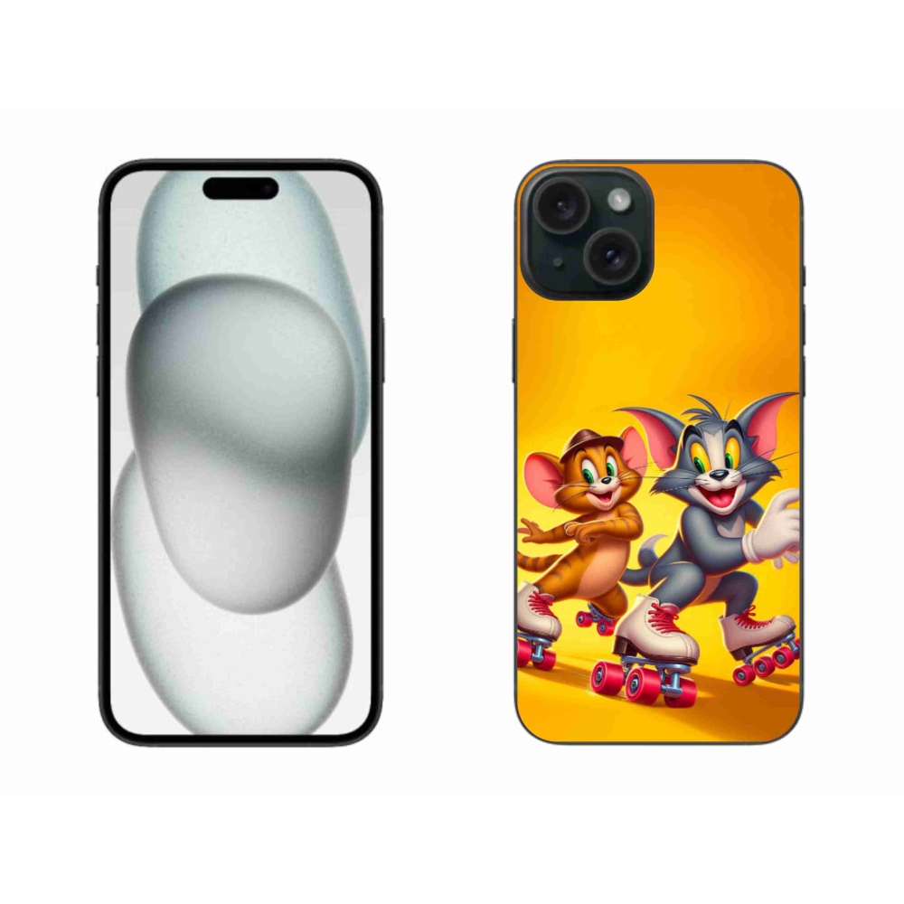 Zselés borítás mmCase iPhone 15 Plus készülékhez - tom a jerry