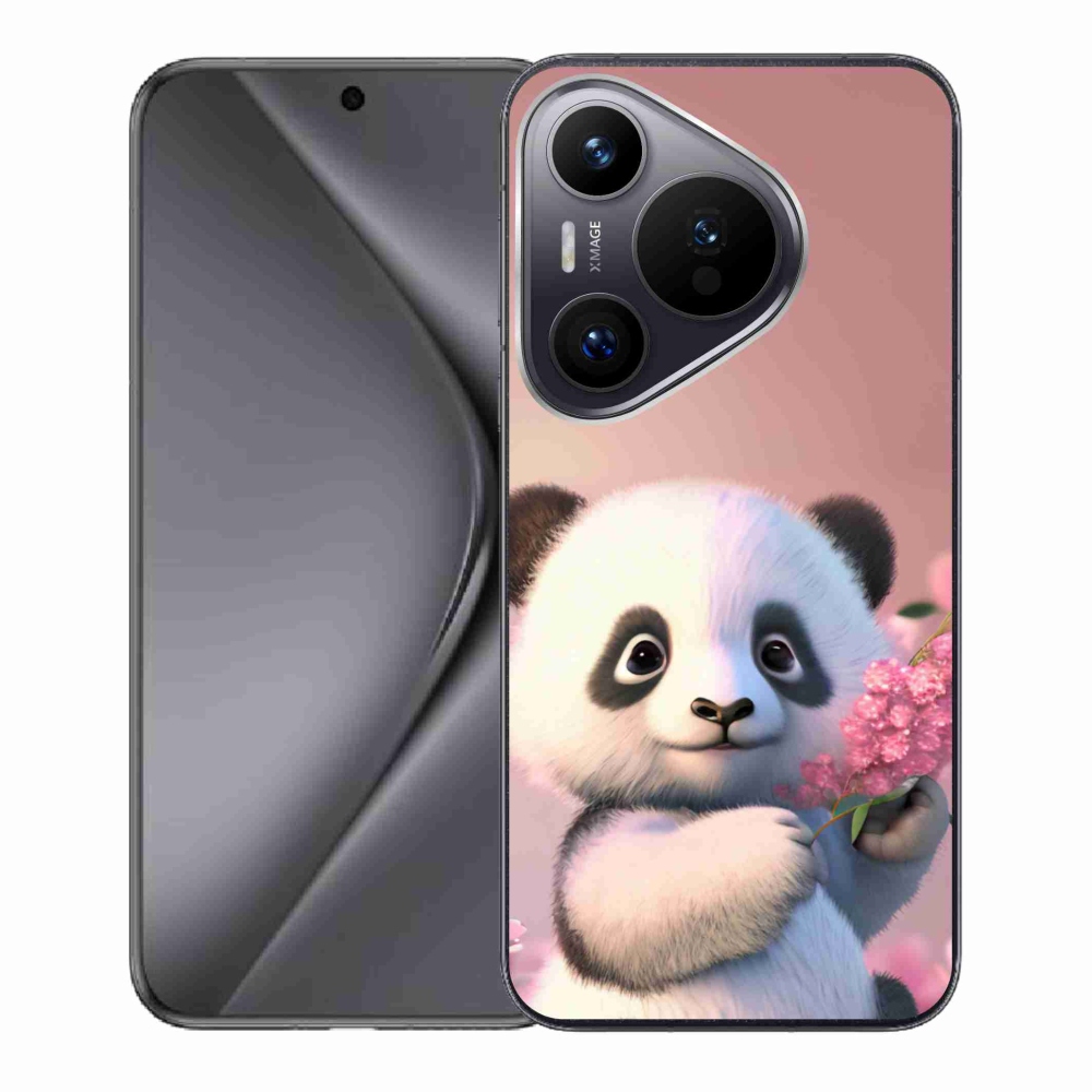 Gél borító mmCase a Huawei Pura 70 készülékhez - aranyos panda