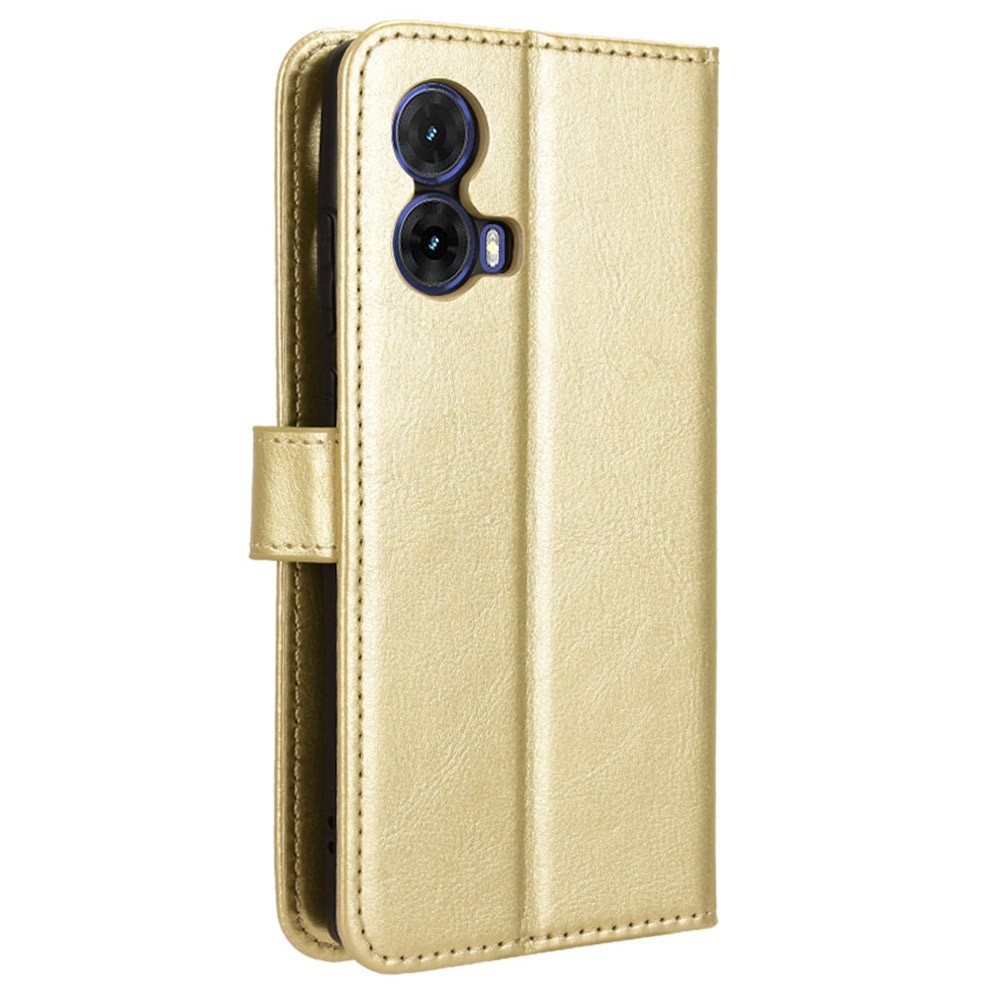 Őrült könyv tok a Motorola Moto G85 5G-hez - arany színben