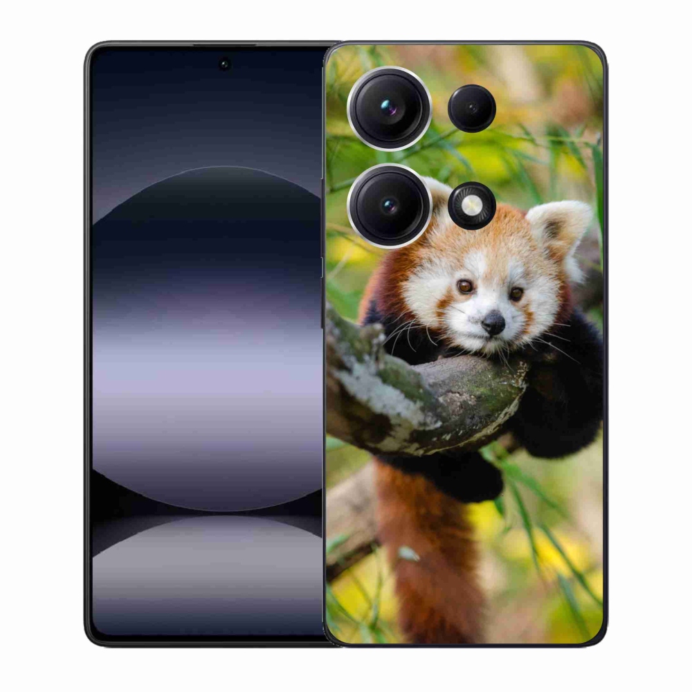 Gél borítás mmCase a Xiaomi Redmi Note 14S-hez - panda piros