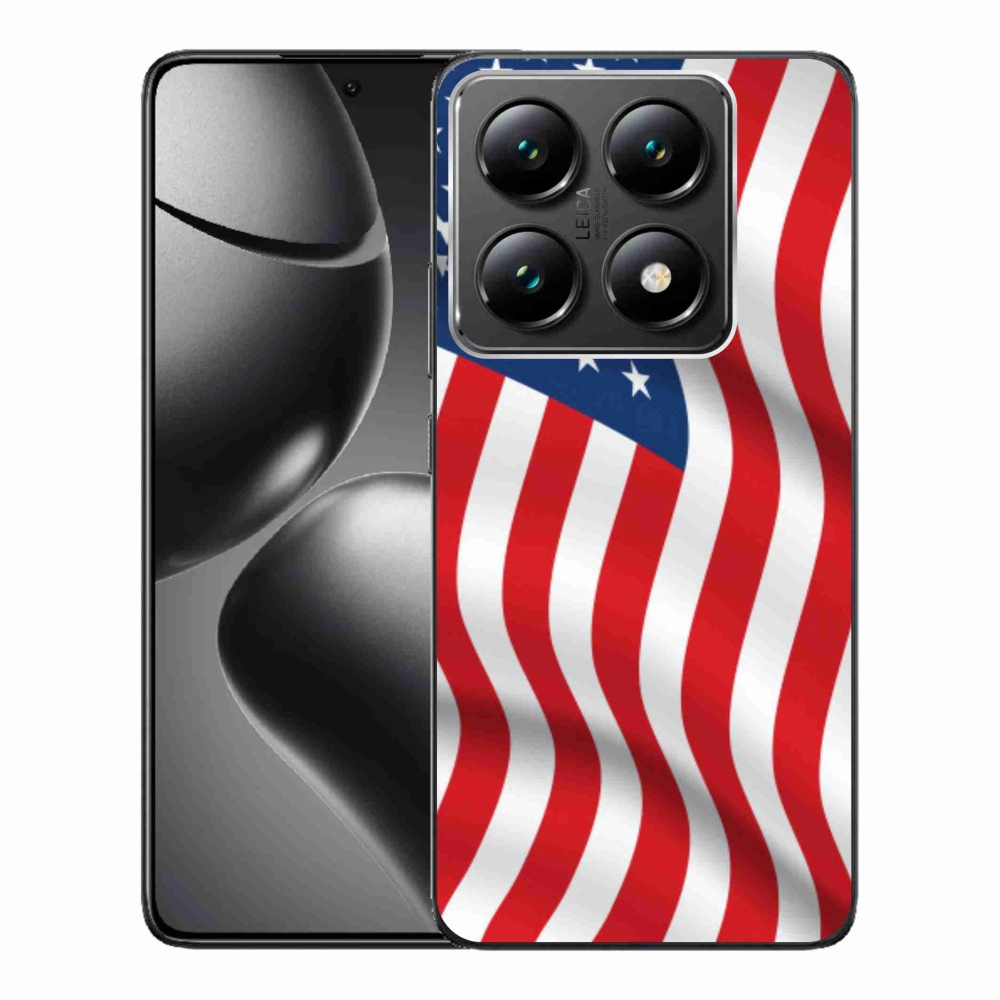 Gél borítás mmCase a Xiaomi 14T Pro számára - amerikai zászló