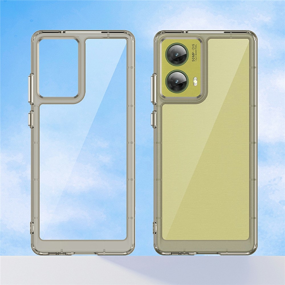 Zselés tok kemény hátlappal Motorola Moto G85 5G - szürke