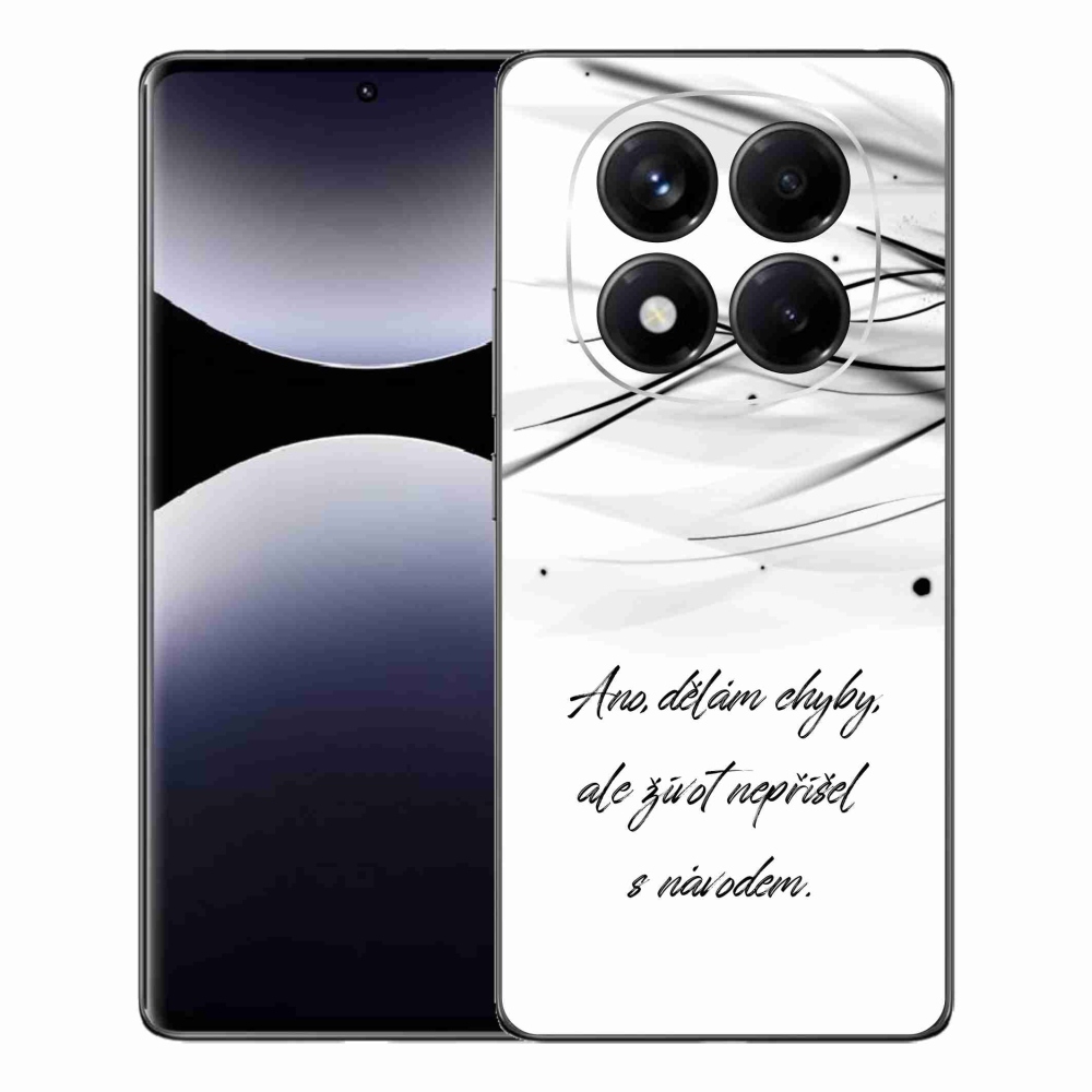 Gél borítás mmCase a Xiaomi Redmi Note 14 Pro készülékhez - idézem fehér háttér