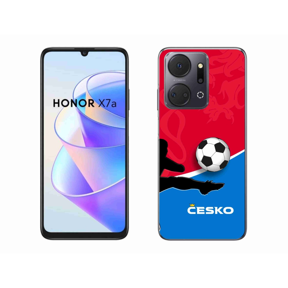 Gél borítás mmCase a Honor X7a számára - futball Csehország 2