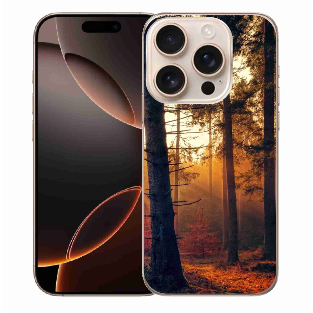 Gél tok mmCase iPhone 16 Pro Max készülékhez - erdő
