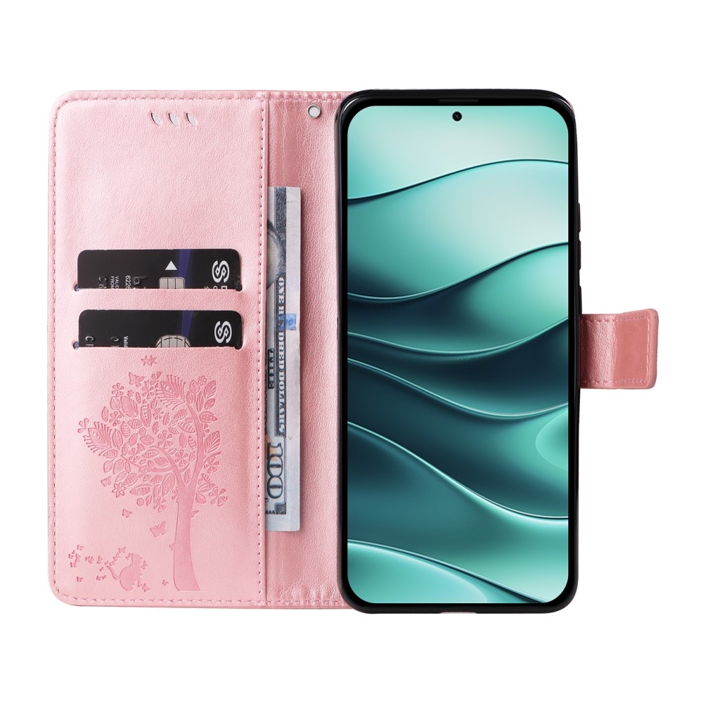 Fák könyve tok Xiaomi Redmi Note 14 5G - rózsaarany