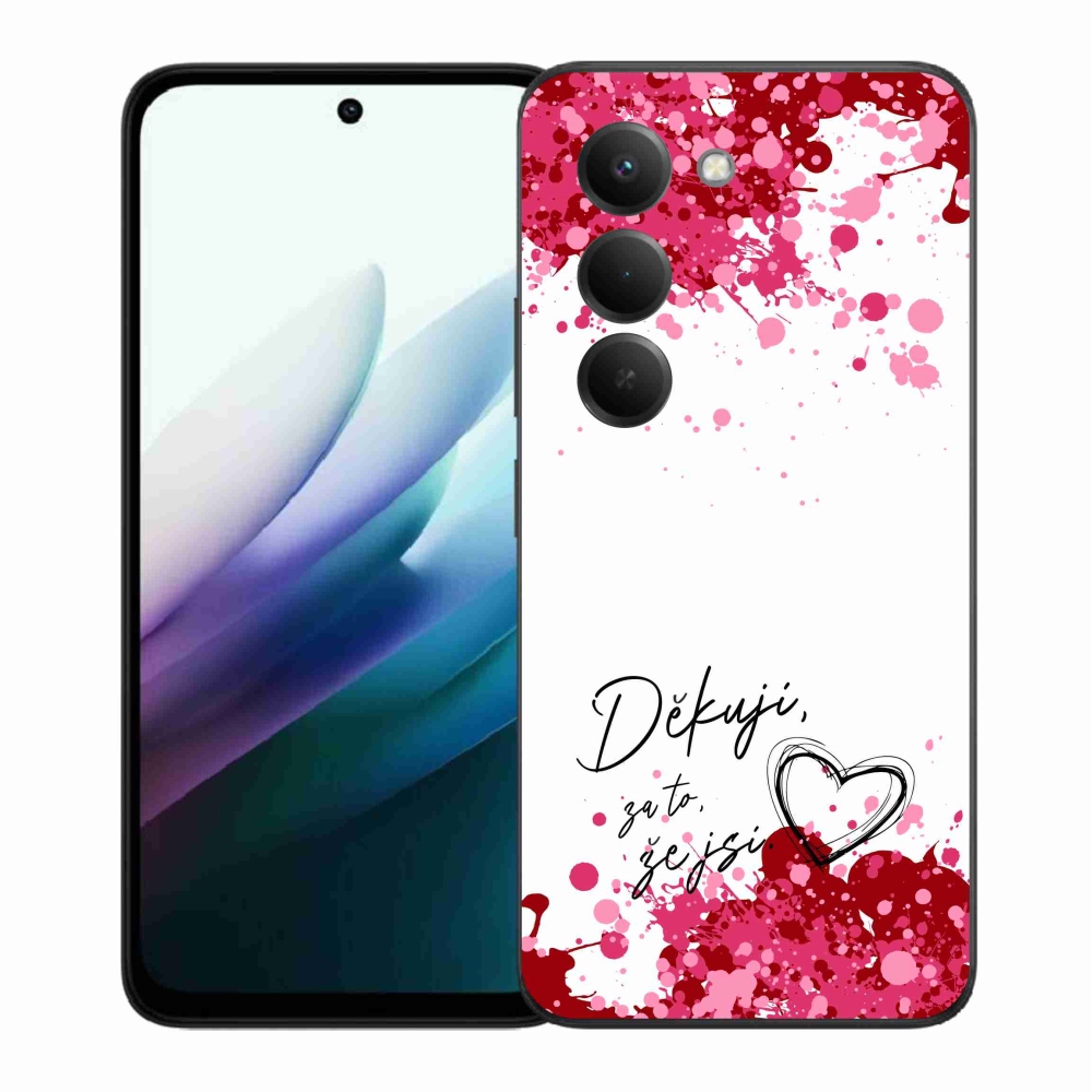 Gél borítás mmCase a Xiaomi Redmi 15 4G/5G (171mm) - love text 2 fehér háttérrel