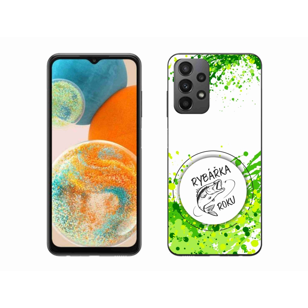 Gél borító mmCase Samsung Galaxy A23 4G/5G - az év horgásza fehér háttérrel