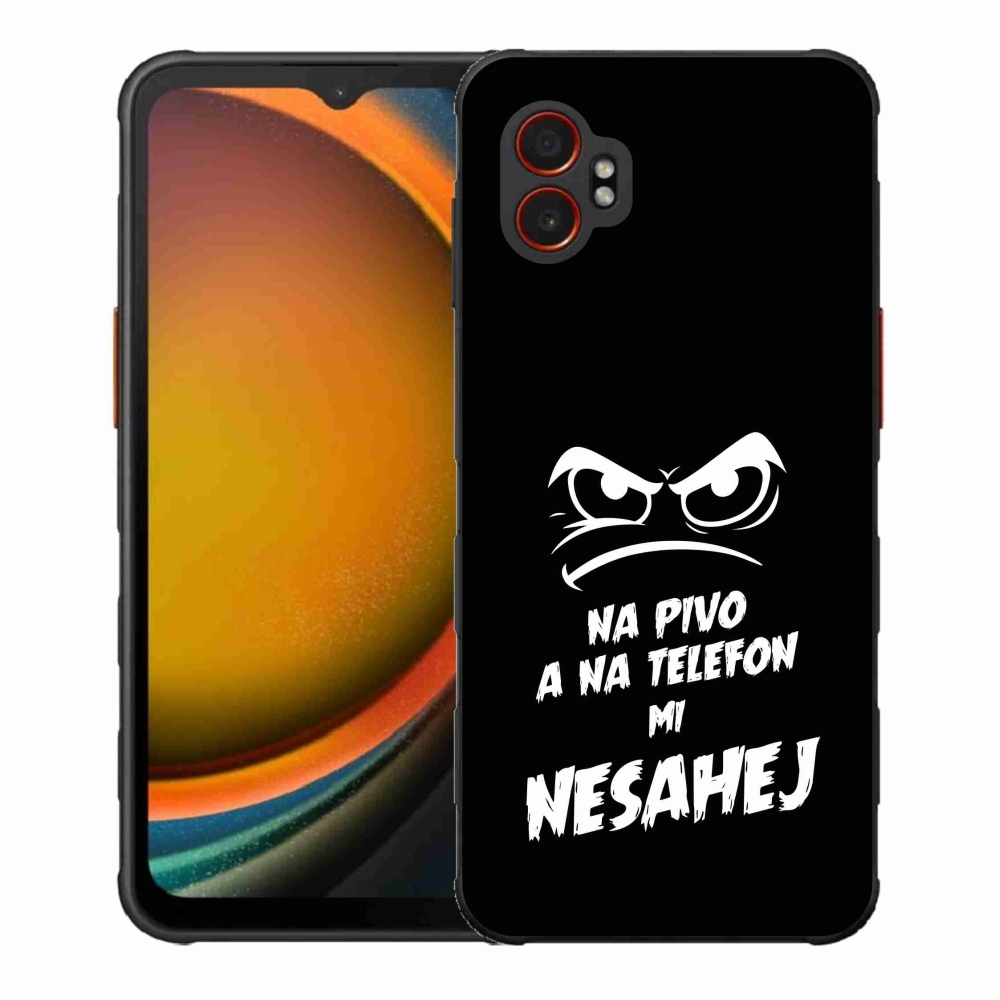 Gél borító mmCase Samsung Galaxy Xcover 7 Pro - sör motívum 2 fekete háttér