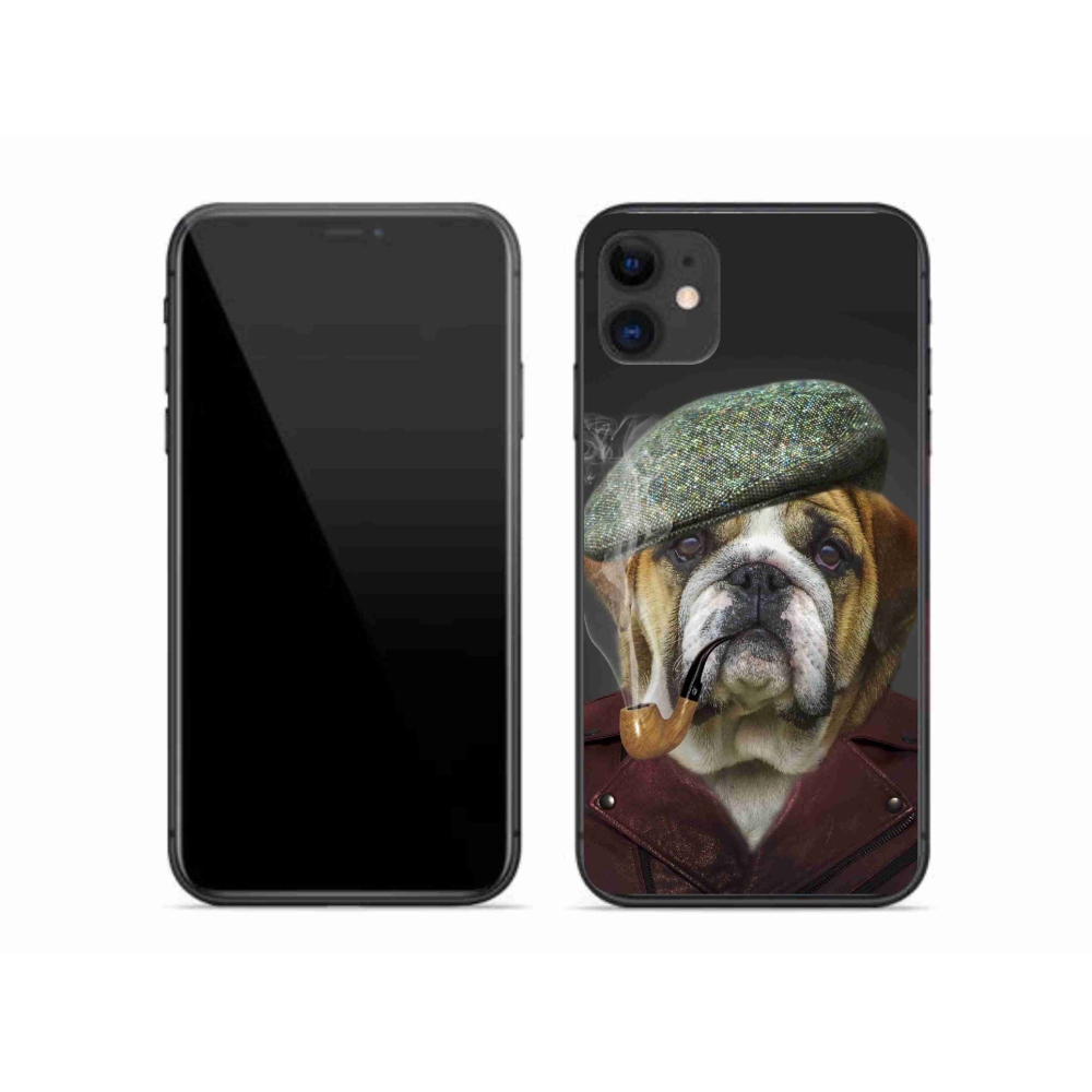 Zselés borítás mmCase iPhone 11 készülékhez - kutya csővel