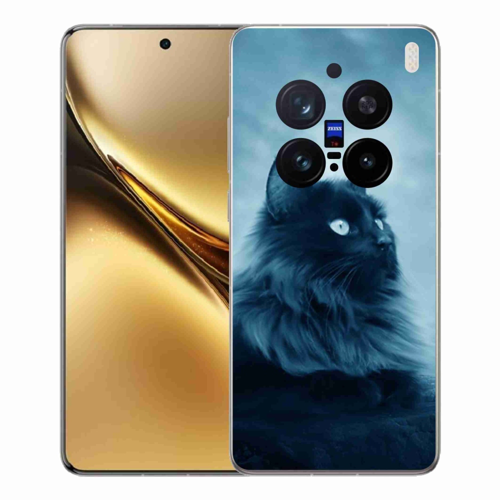 Zselés borítás mmCase a Vivo X200 Pro 5G készülékhez - fekete cat 1