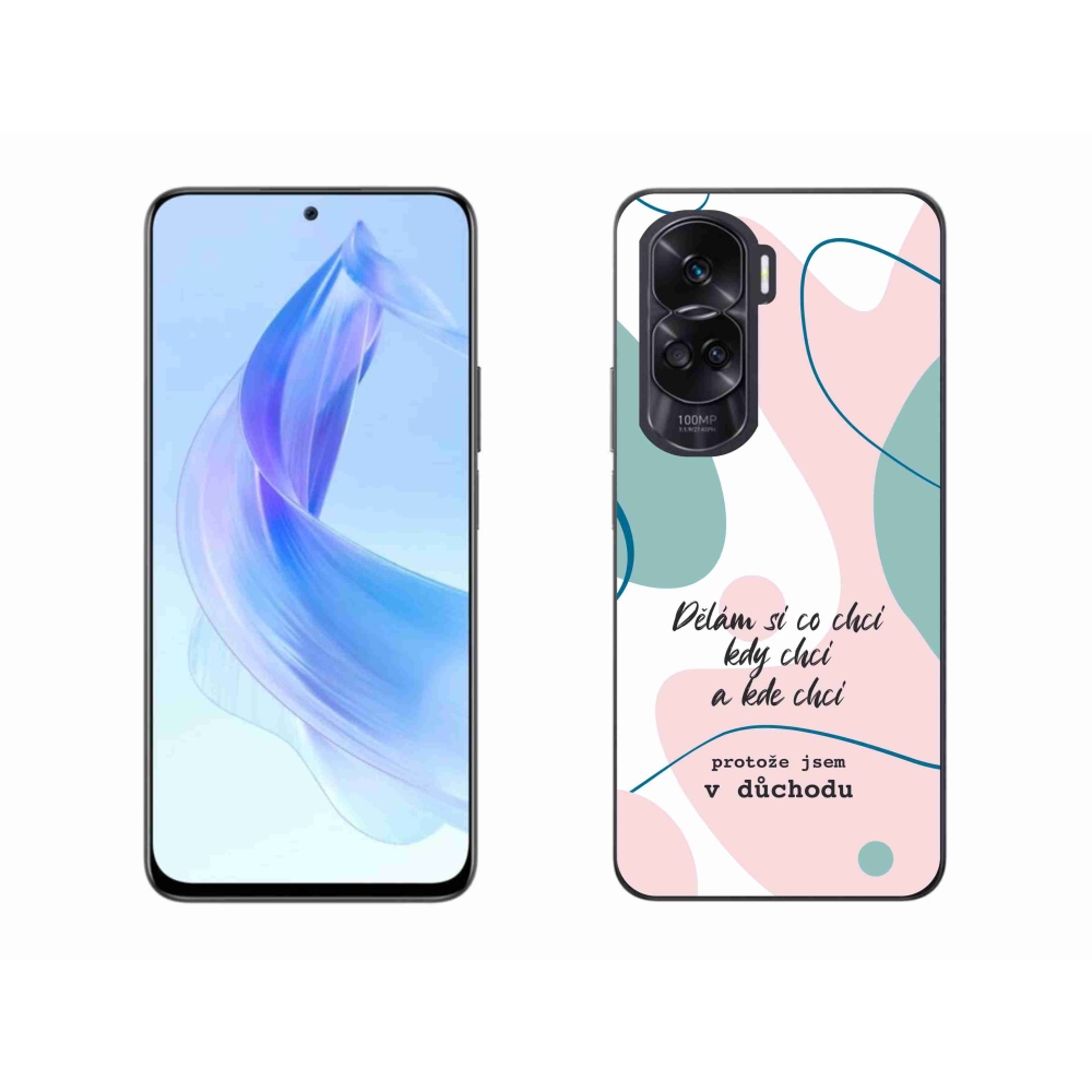 Zselés borító mmCase a Honor 90 Lite készülékhez - vicces szöveg 10 fehér háttérrel