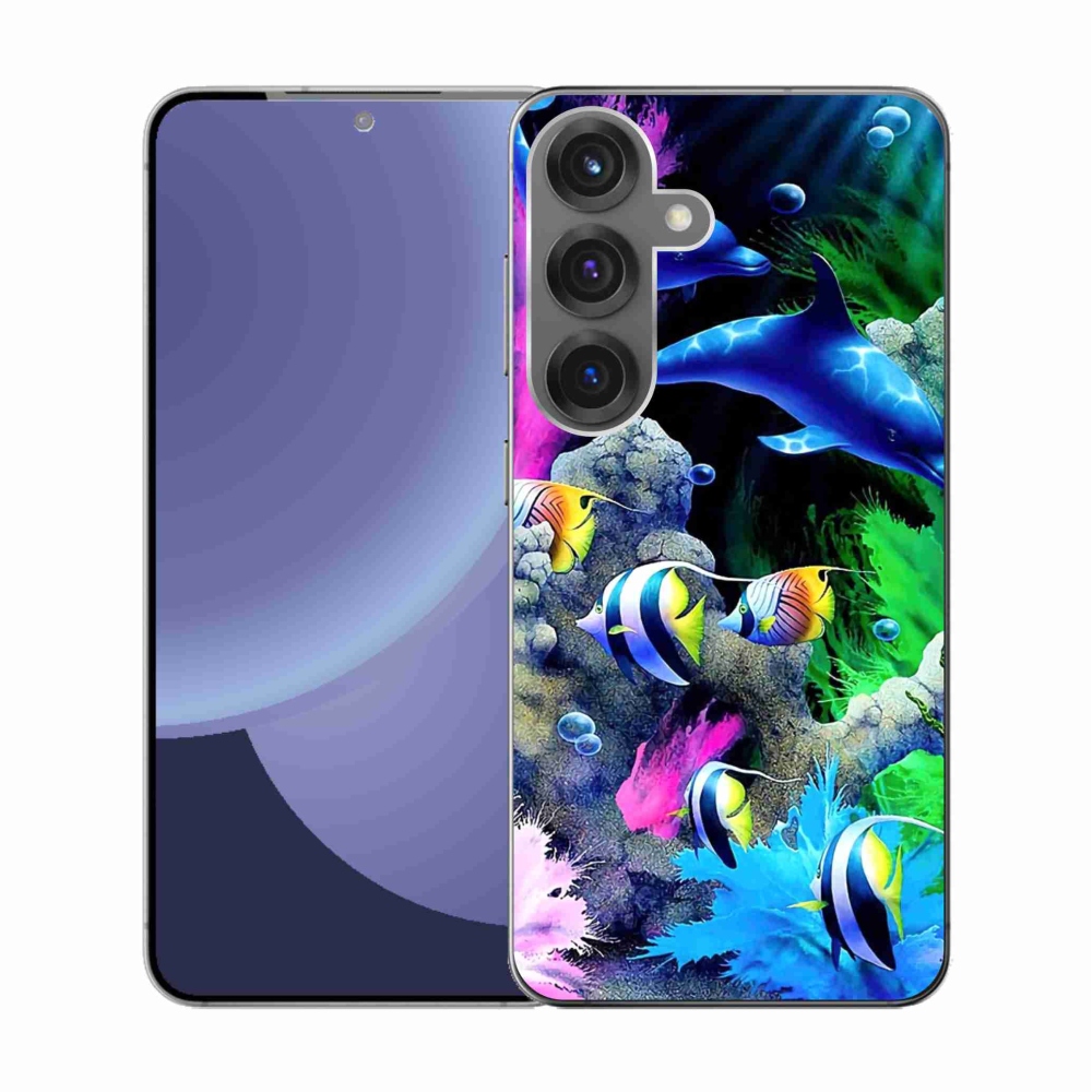 Zselés borítás mmCase Samsung Galaxy S25 készülékhez - tengeri világ