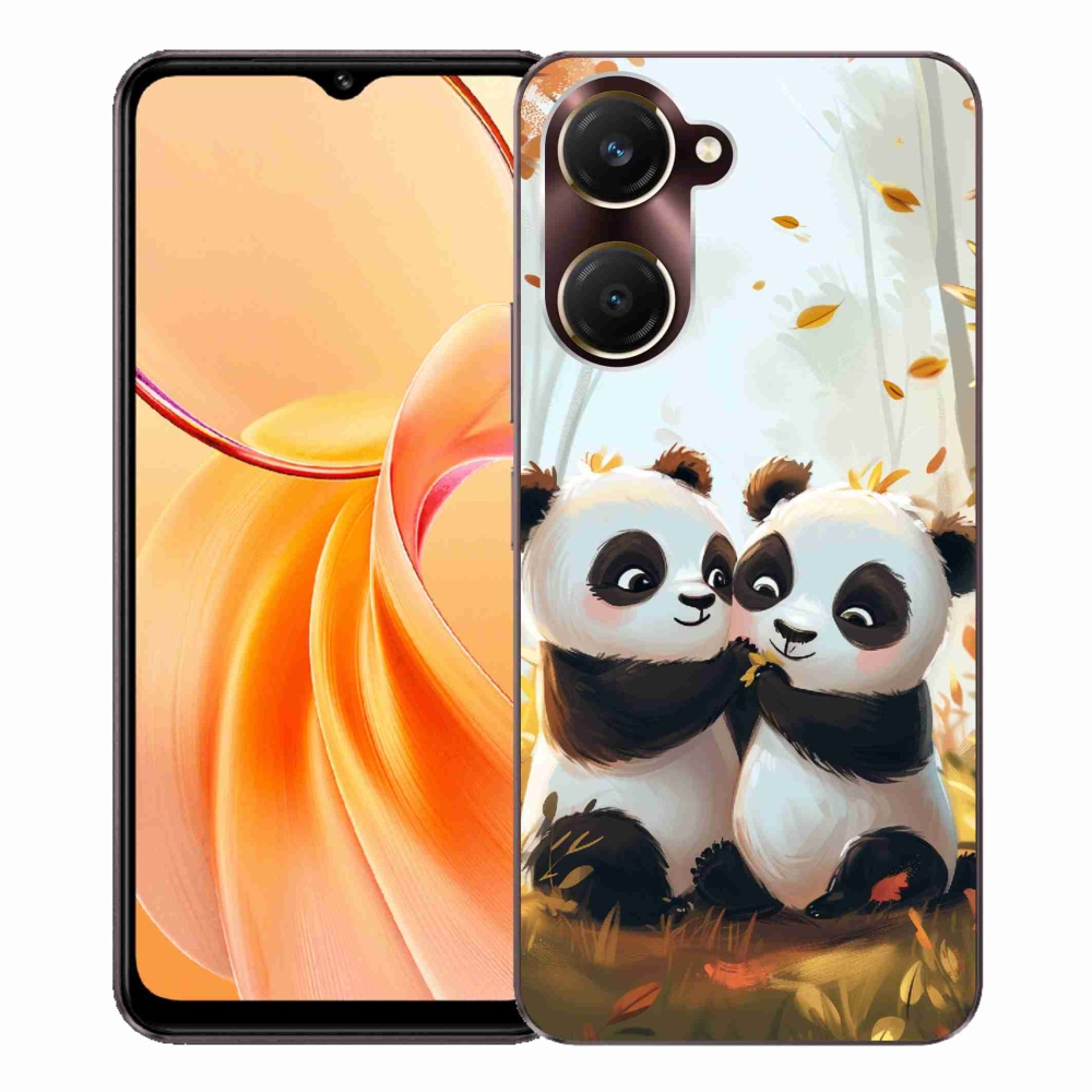 Gél borító mmCase a Vivo Y28s 5G készülékhez - pandák