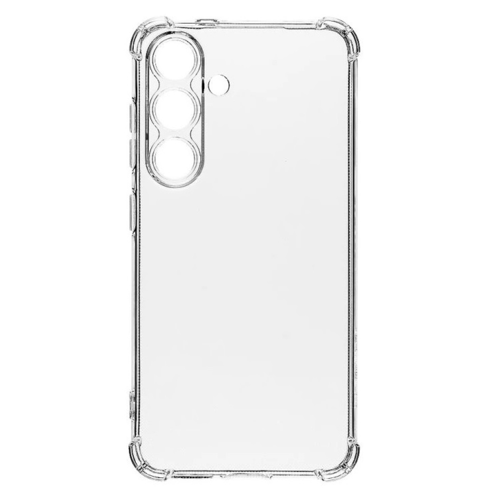 Átlátszó zselés tok megerősített sarkokkal Samsung Galaxy S25 készülékhez - átlátszó