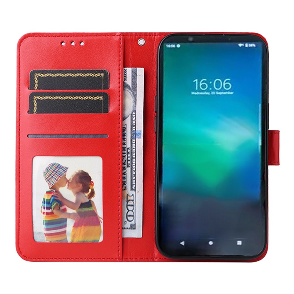 Napraforgó könyvtáska a Realme 14 Pro+ 5G készülékhez - piros